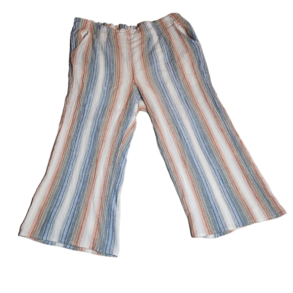 🤩Charlotte Russe Women's Striped Pull On Capris Size XL - Picture 2 of 8